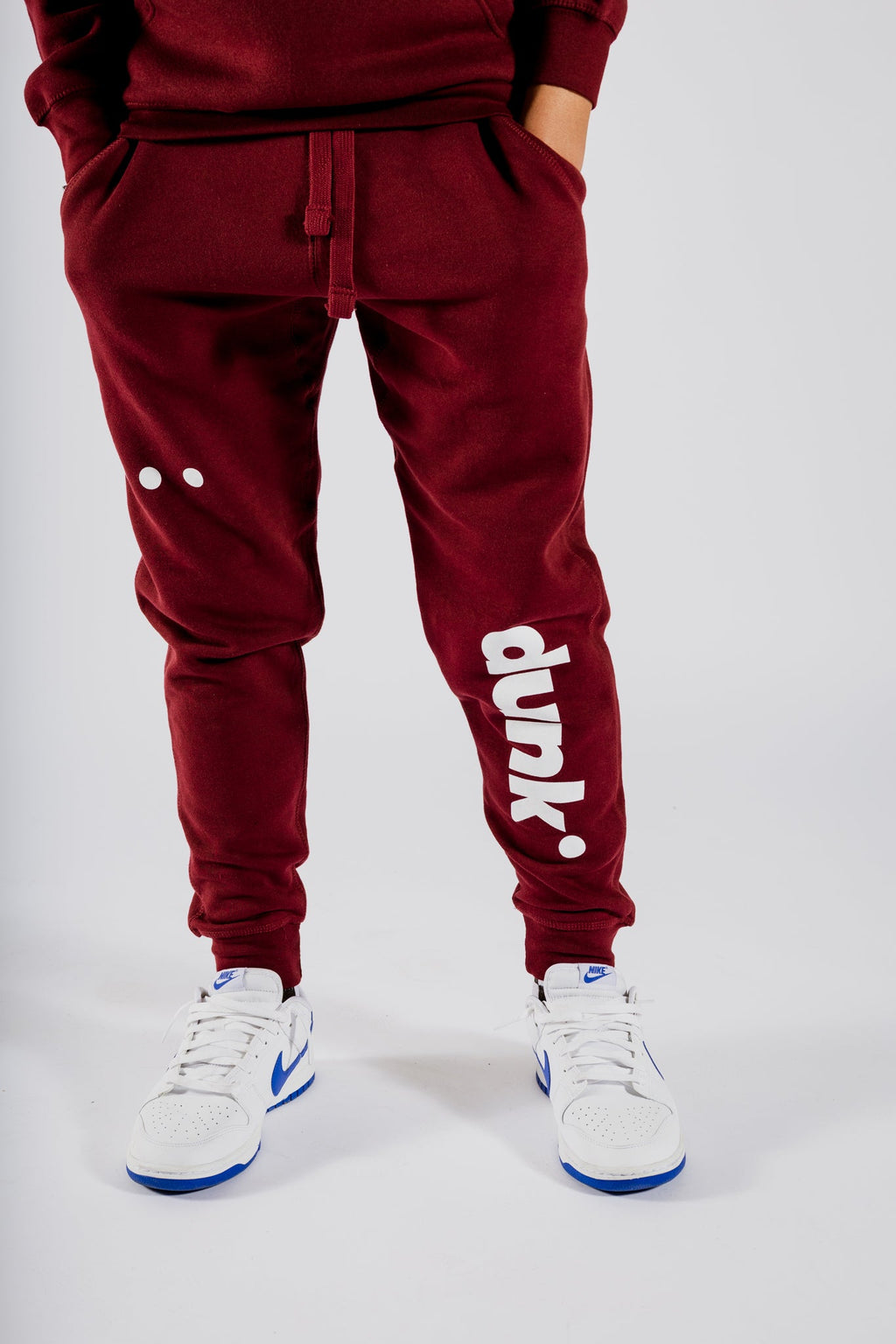 DUNK Maroon Sweatpants