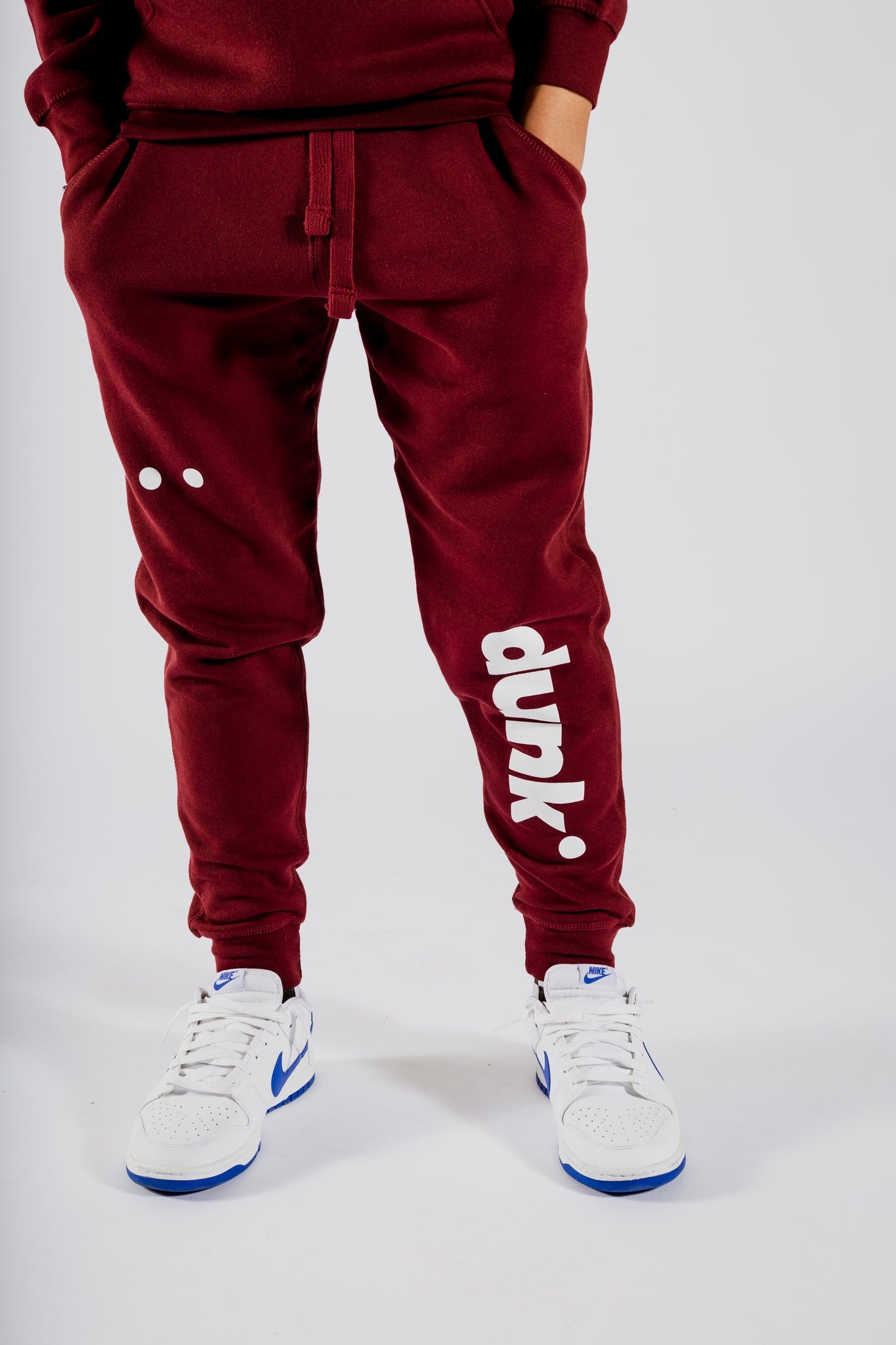 DUNK Maroon Sweatpants