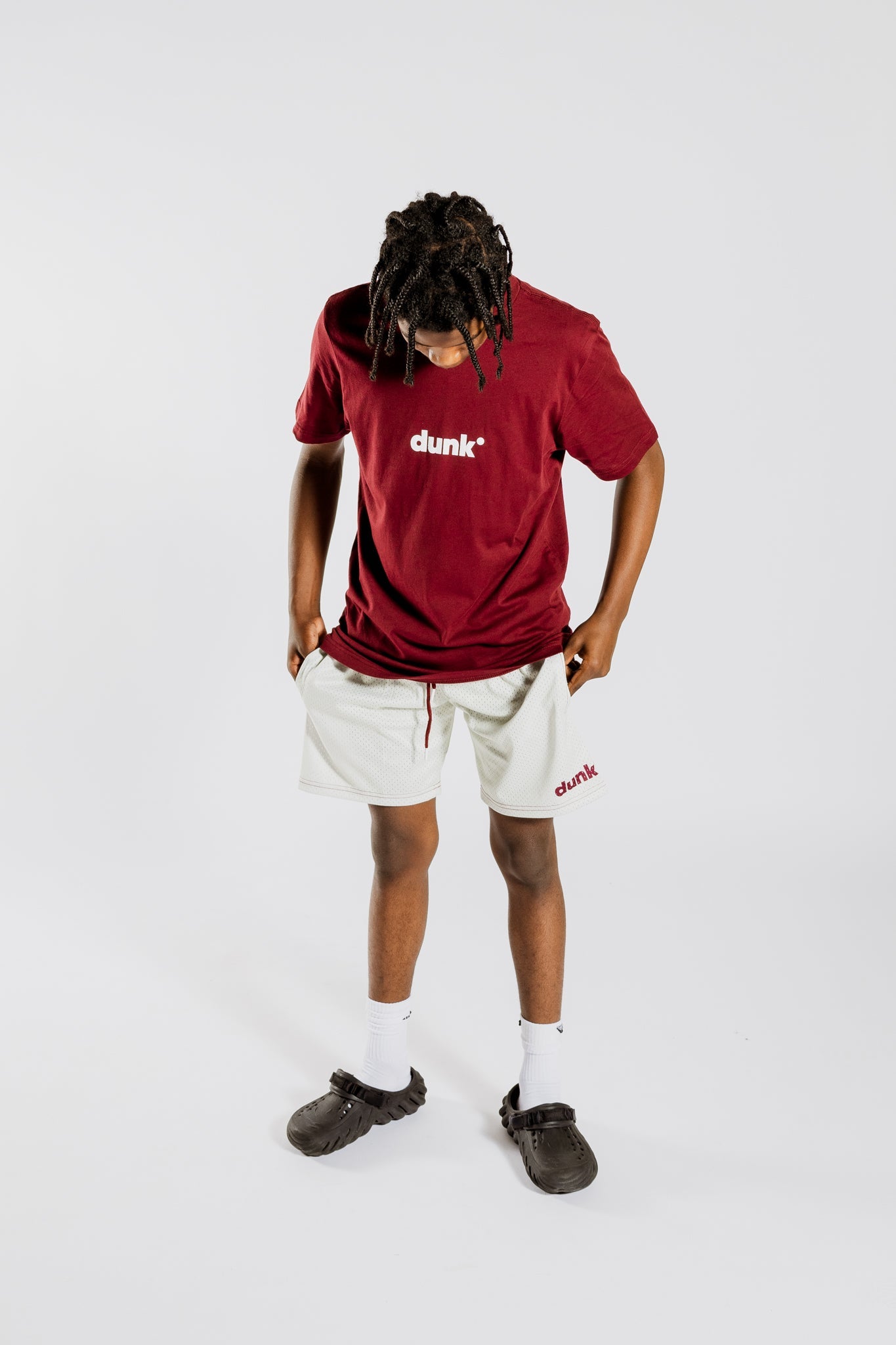 DUNK Maroon & Cream Shorts