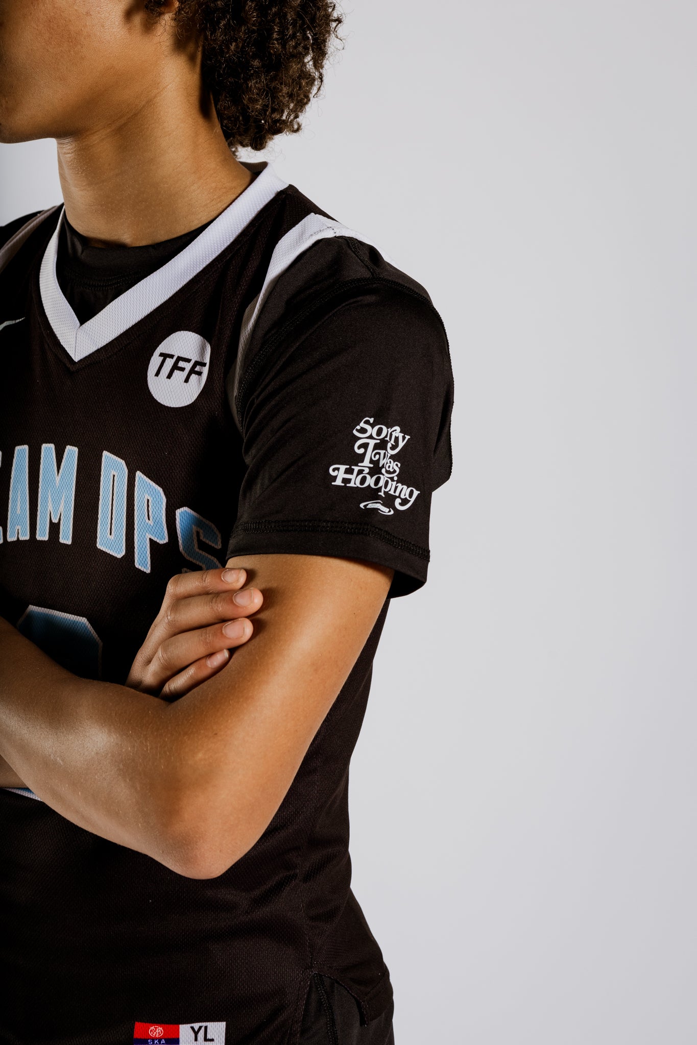 Sorry I Was Hooping Compression Tee