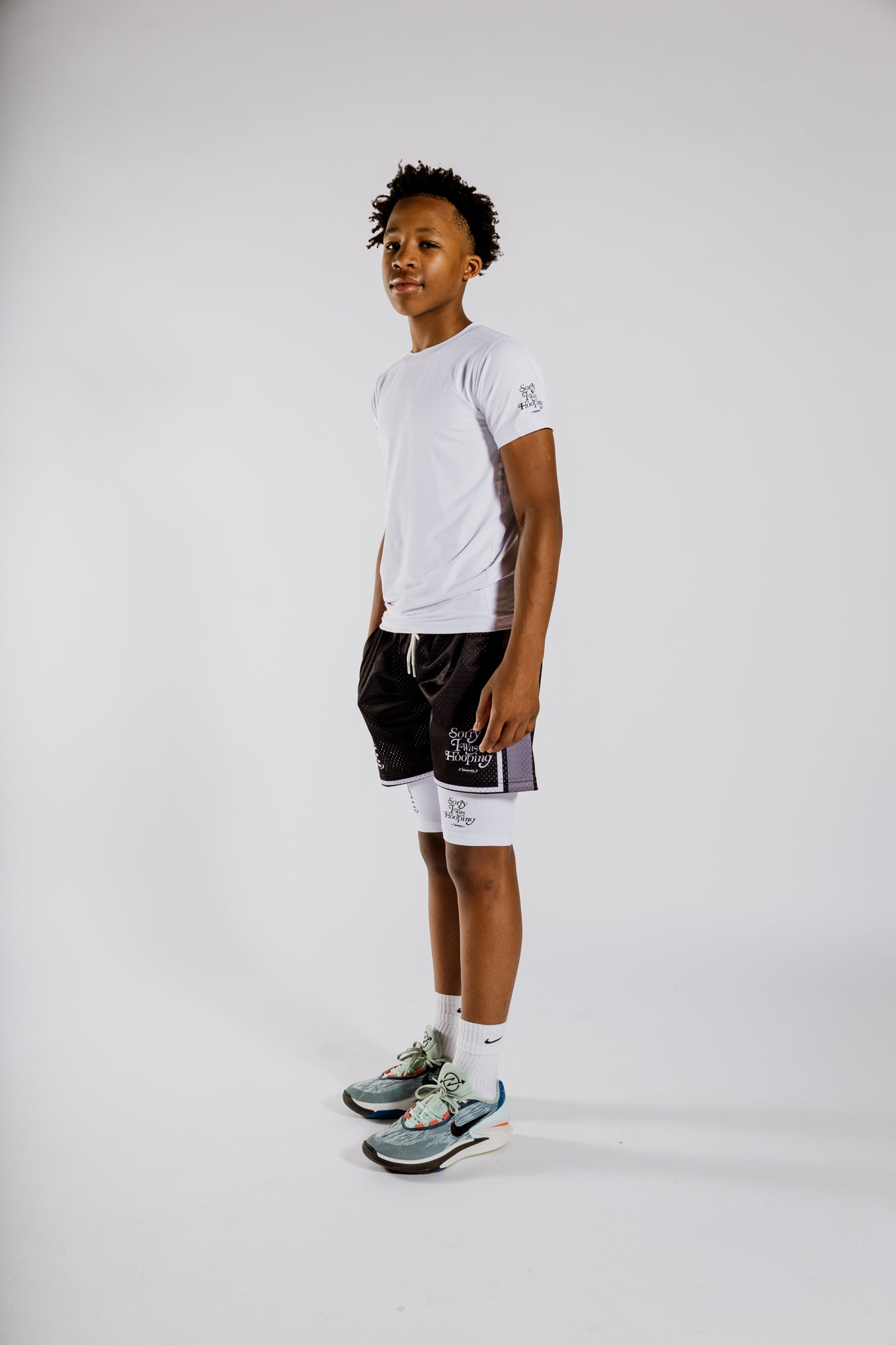 Sorry I Was Hooping Compression Tee