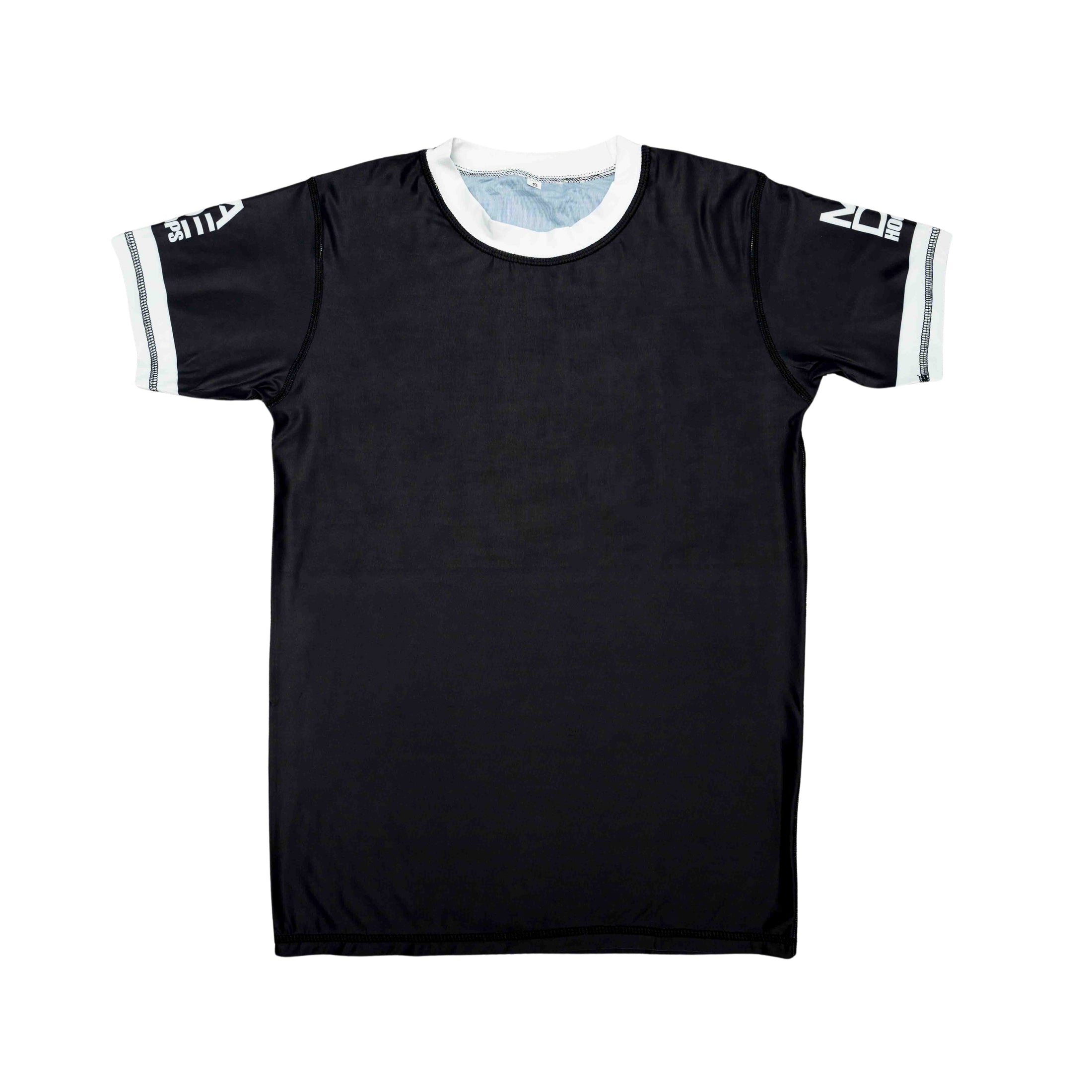 Ringer Compression T-Shirt | Black