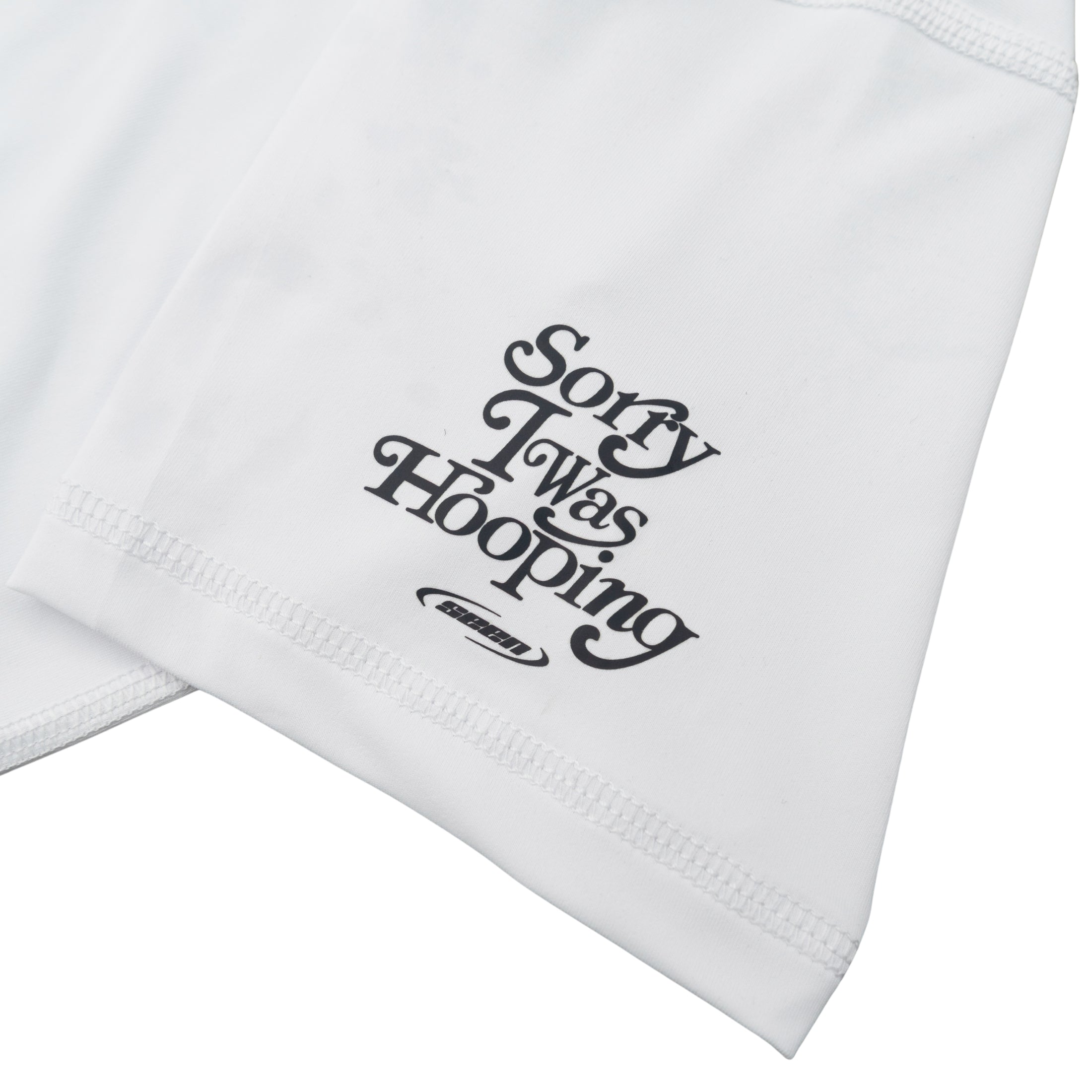 MADE SEEN "Sorry I Was Hooping" Compression T-Shirt | White