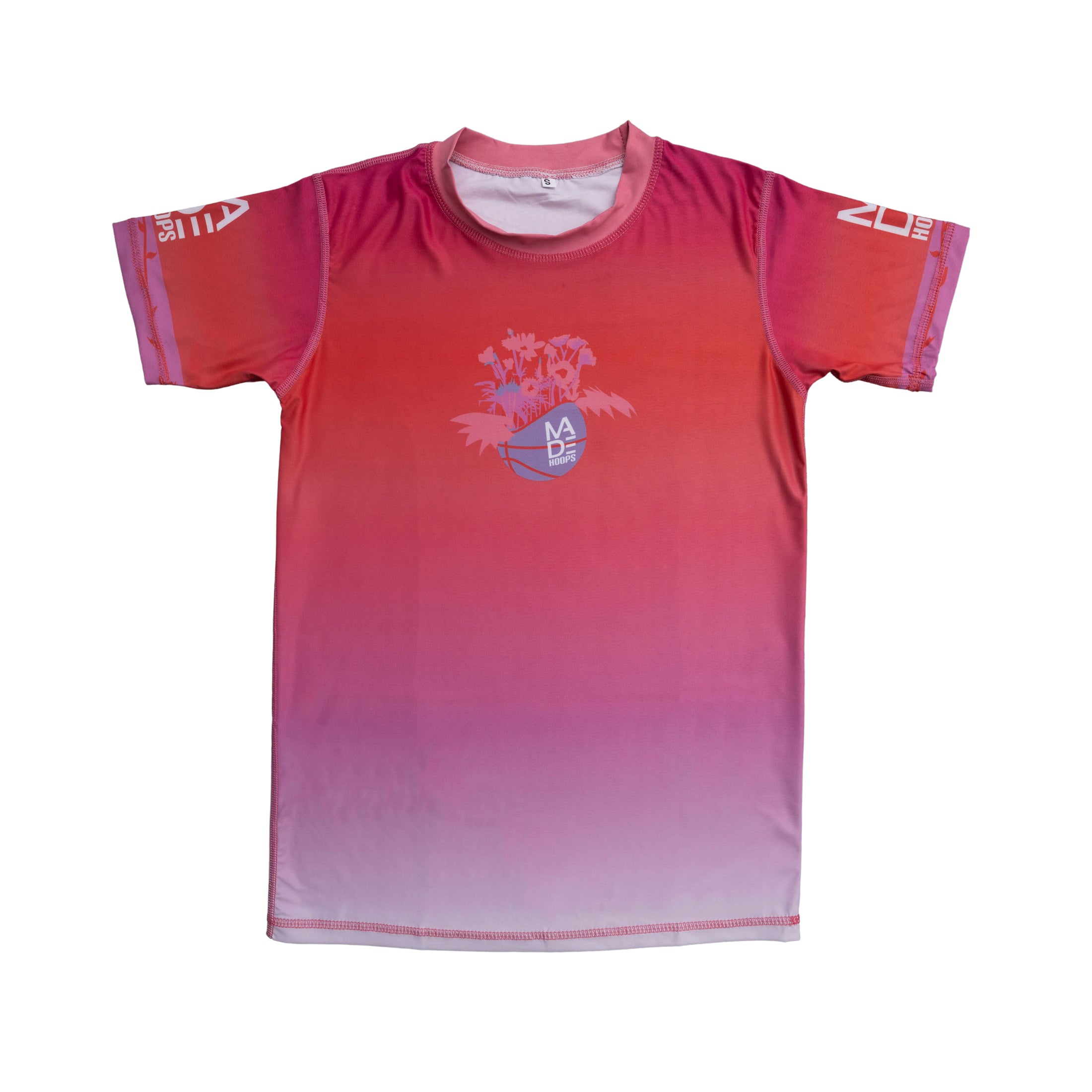 Floral Print Compression T-Shirt