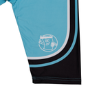 On A Poster Compression 1/2 Tights