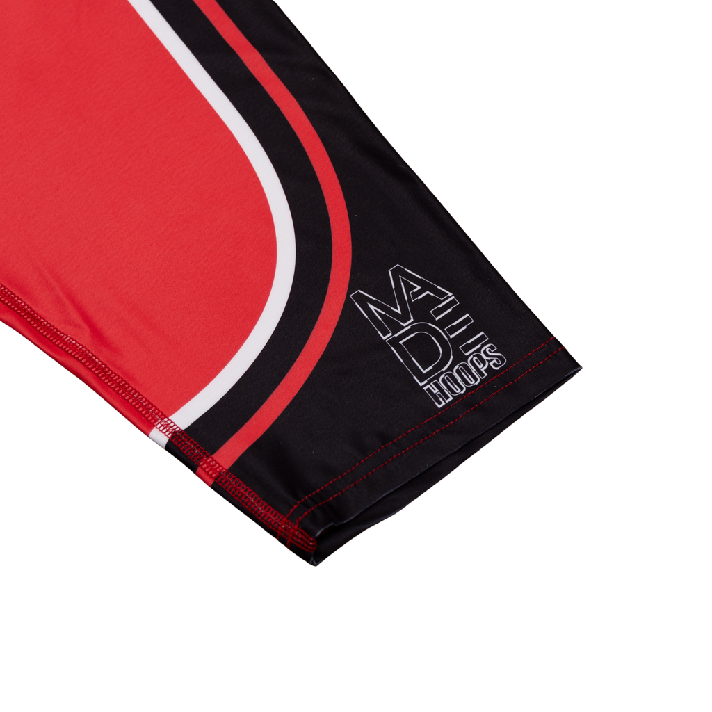 On A Poster Compression 1/2 Tights