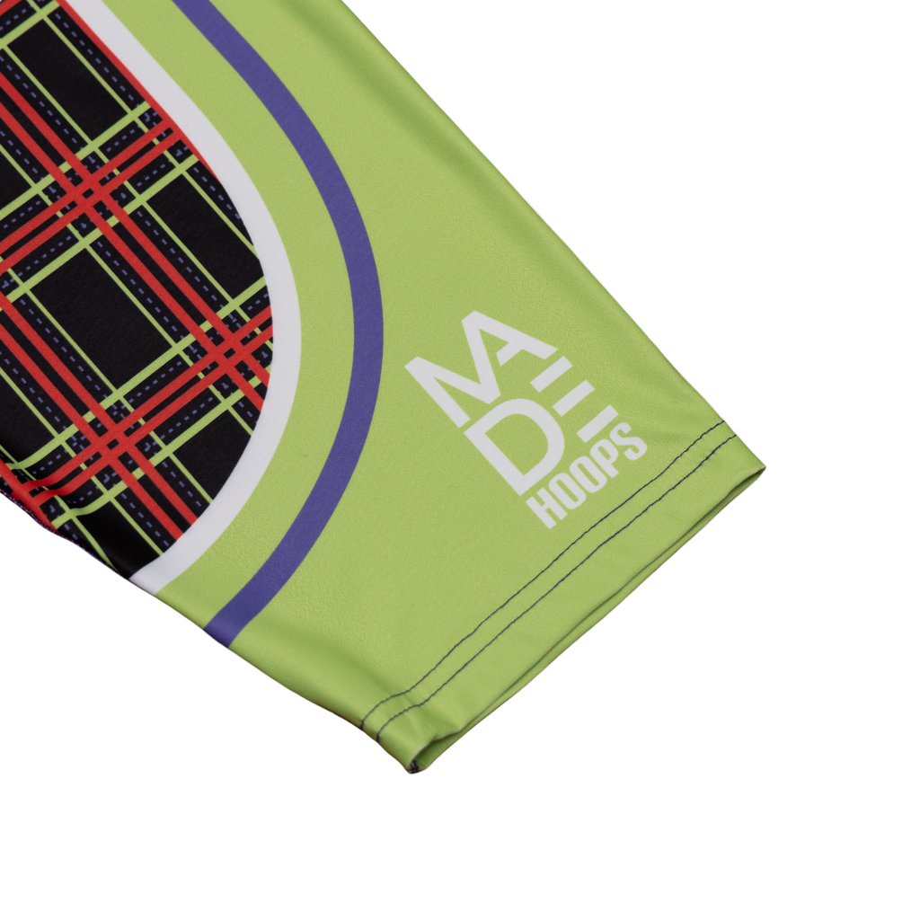 Funky Plaid Compression 1/2 Tights