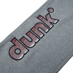 DUNK Embroidered Grey Sweatpants
