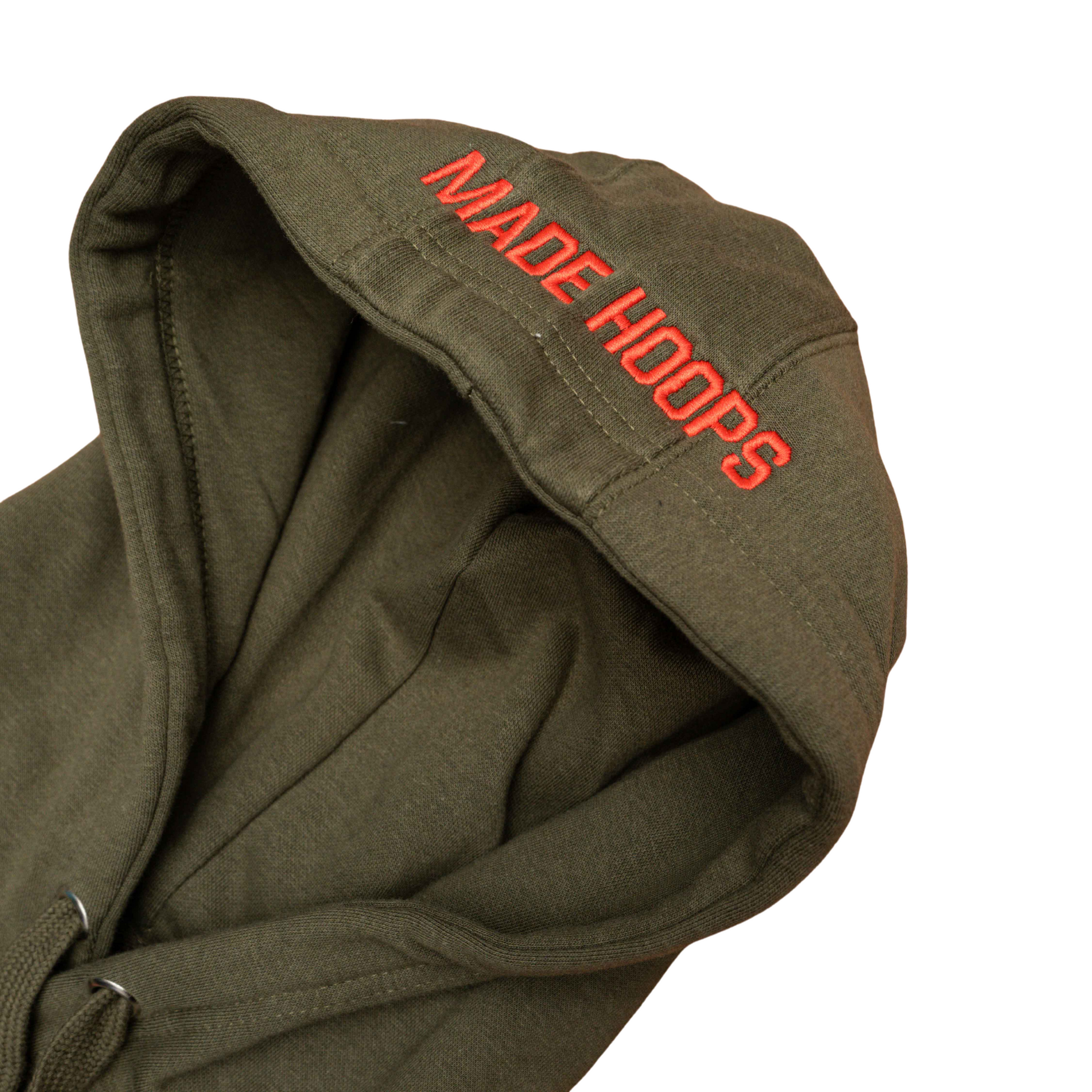 Essential Embroidered Logo Hoodie | Lava