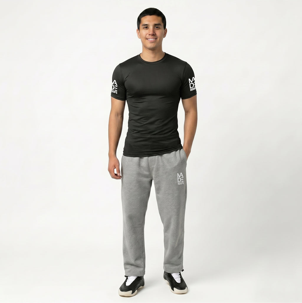 Heather Essential Embroidered Sweatpants