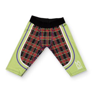 Funky Plaid Compression 1/2 Tights