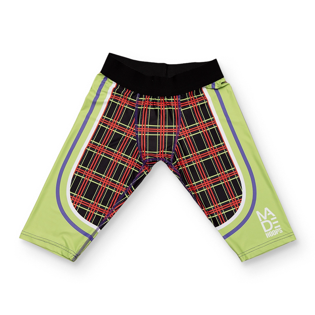 Funky Plaid Compression 1/2 Tights