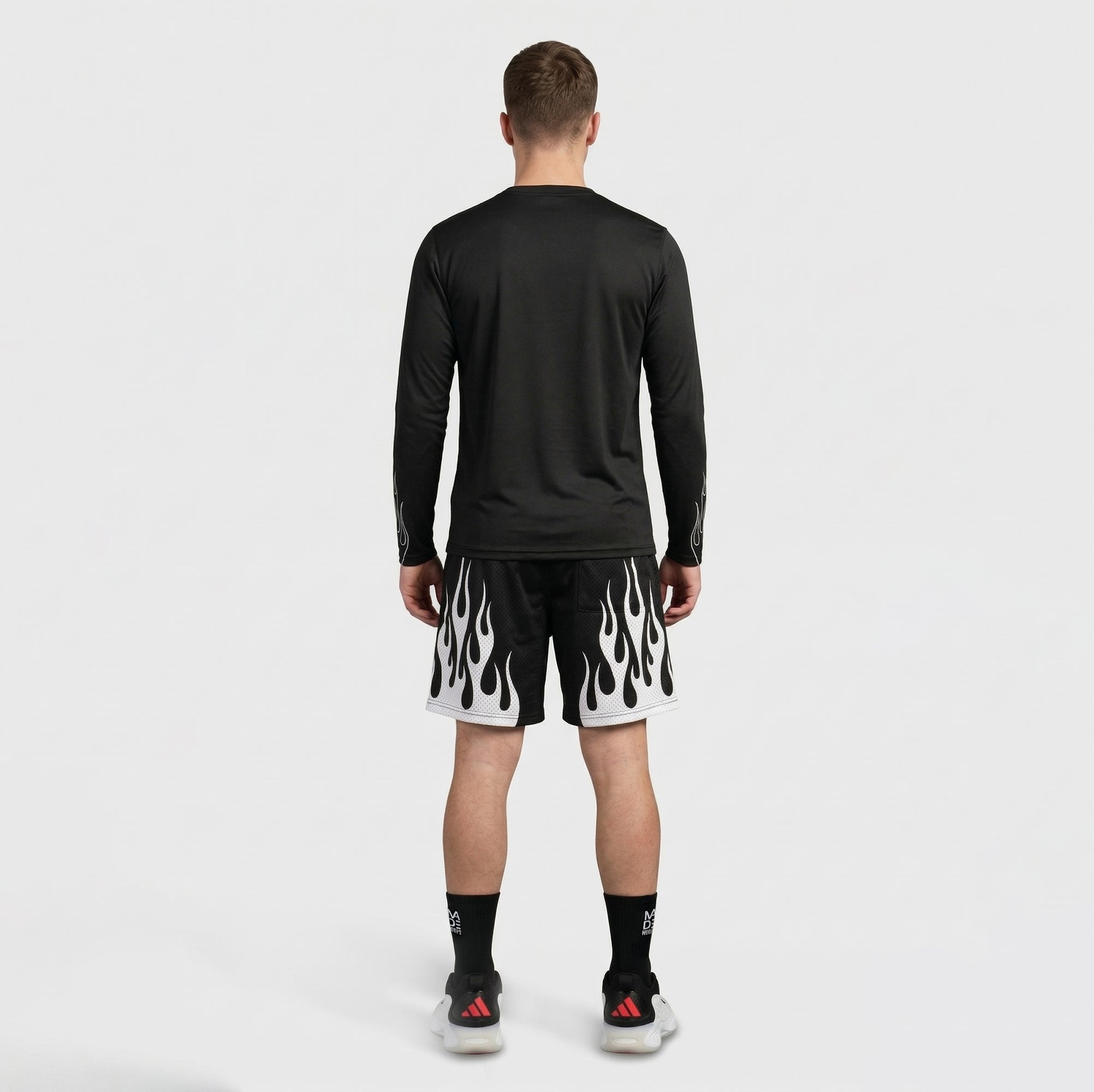 On Fire Loose Fit Long Sleeve Compression Tee
