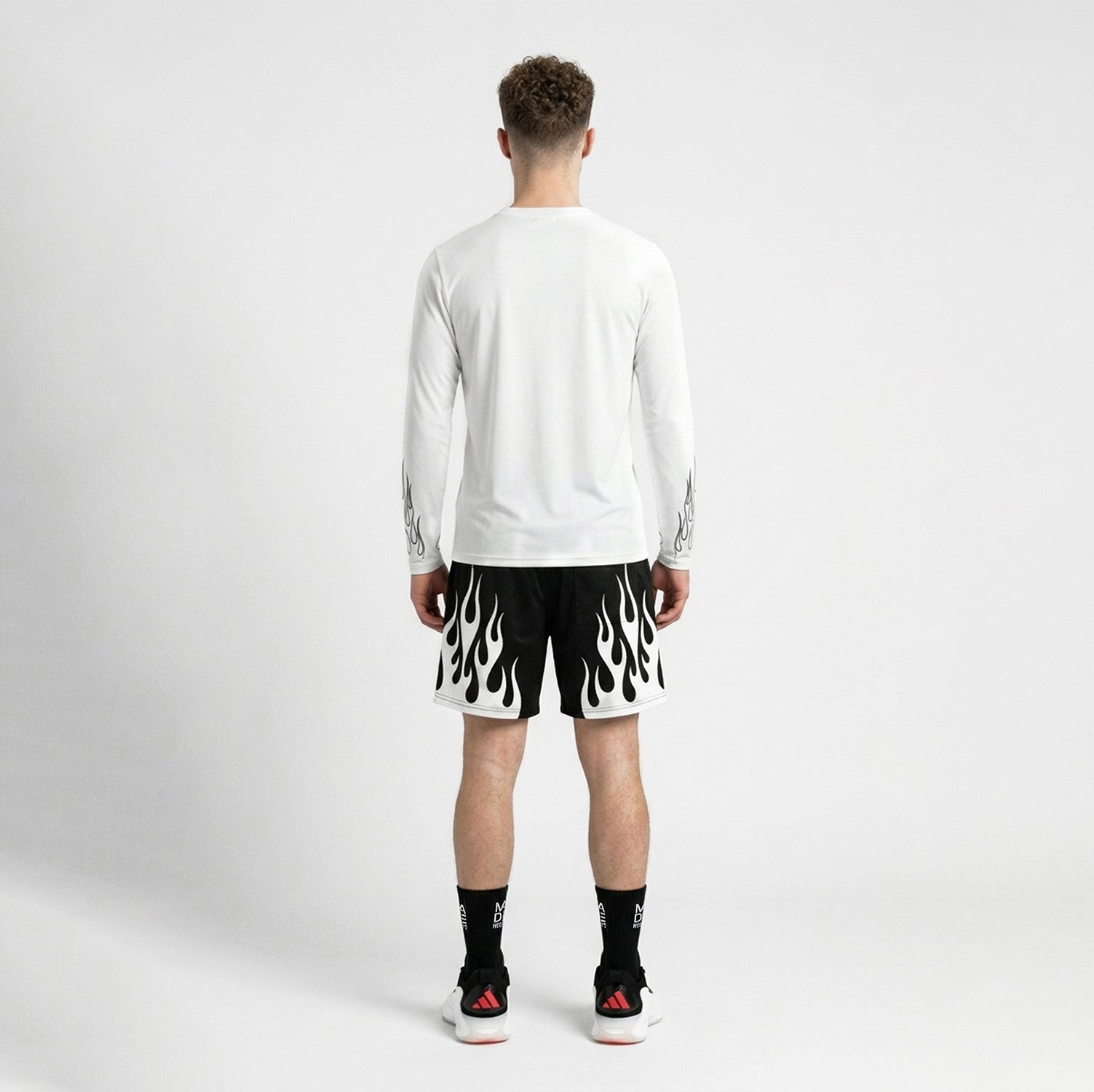 On Fire Loose Fit Long Sleeve Compression Tee