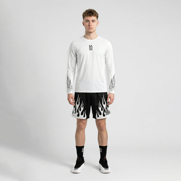 On Fire Loose Fit Long Sleeve Compression Tee