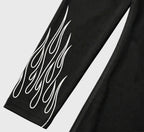 On Fire Loose Fit Long Sleeve Compression Tee