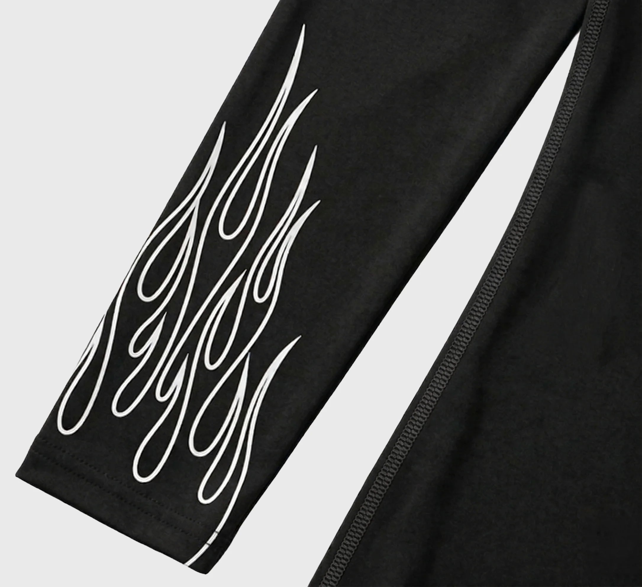 On Fire Loose Fit Long Sleeve Compression Tee