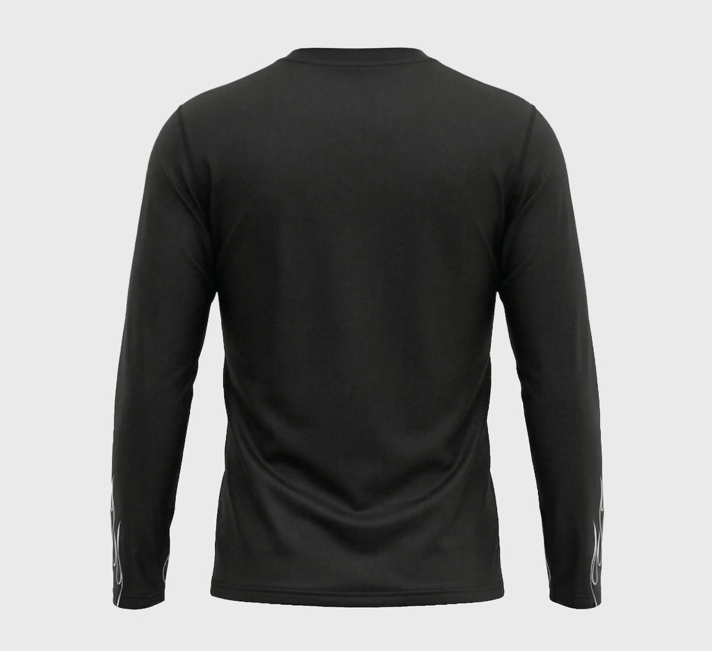 On Fire Loose Fit Long Sleeve Compression Tee