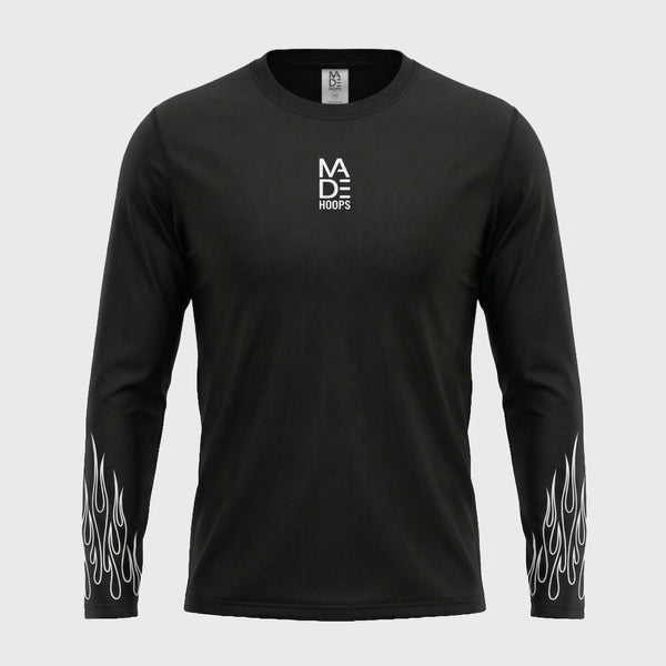 On Fire Loose Fit Long Sleeve Compression Tee