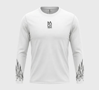 On Fire Loose Fit Long Sleeve Compression Tee
