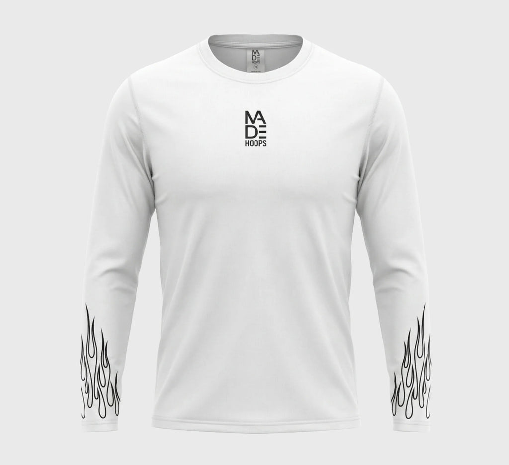 On Fire Loose Fit Long Sleeve Compression Tee