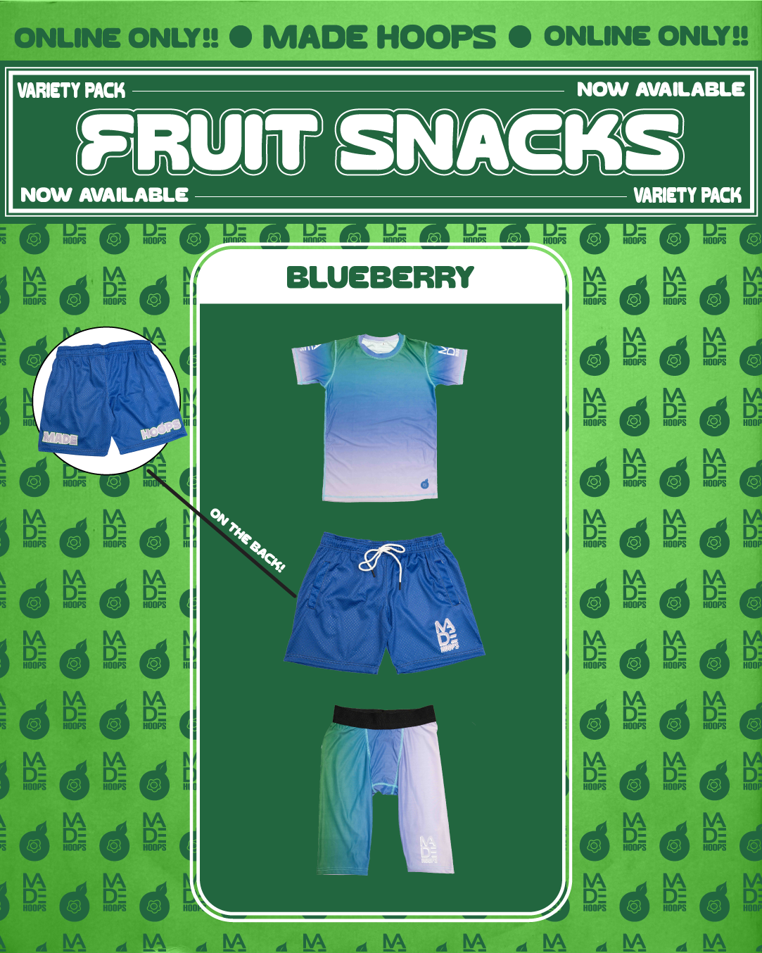 Fruit Snacks Blueberry 1/2 Tights