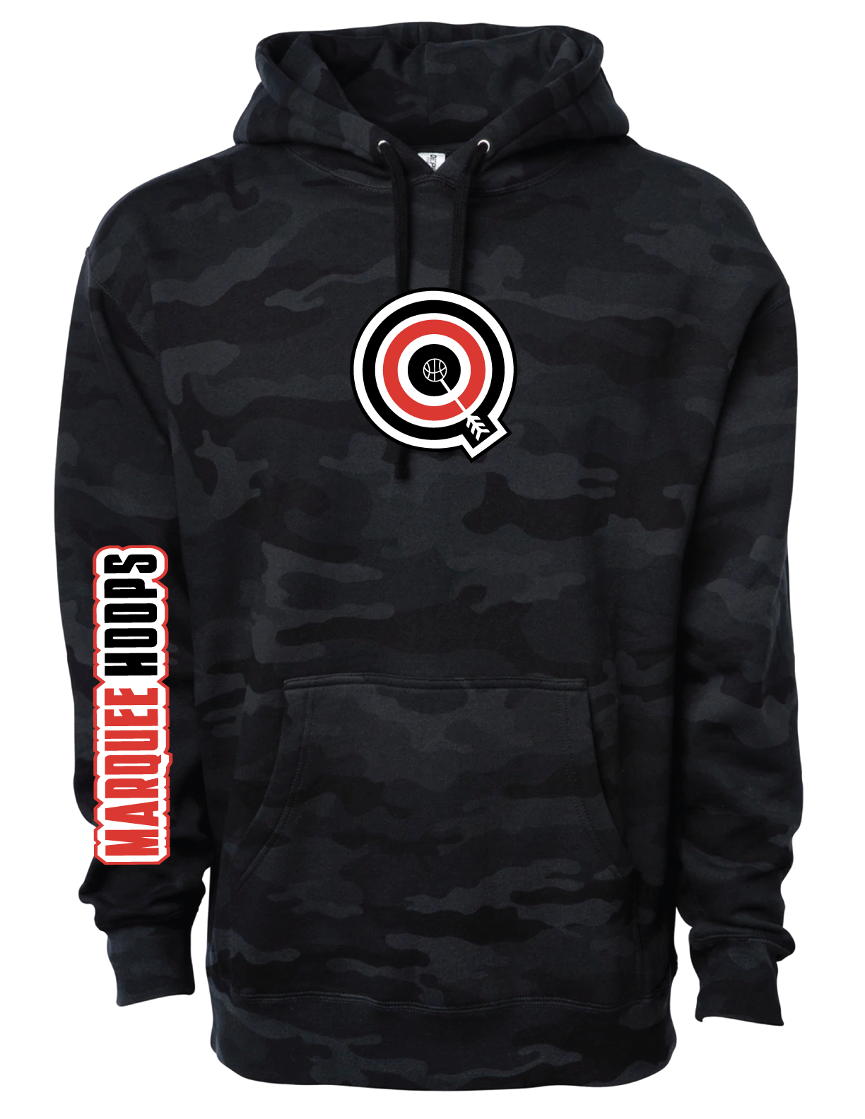 Black Camo 'Chenille Patch' Hoodie