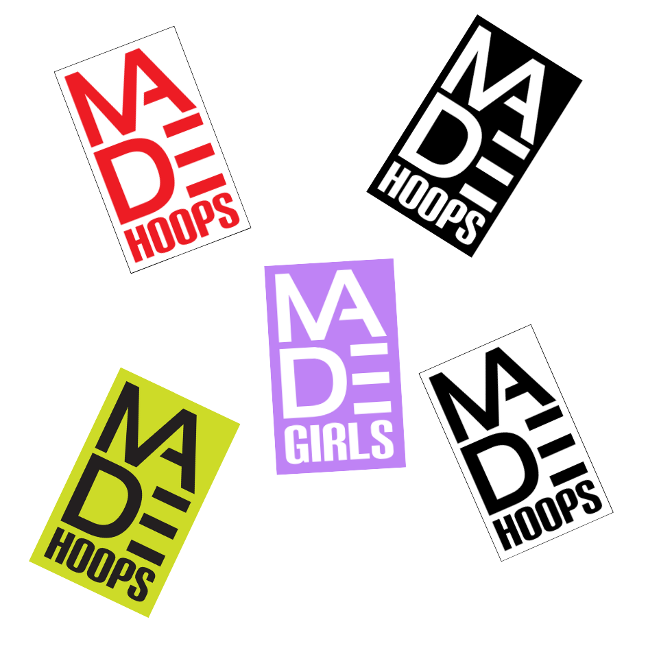 MADE Hoops Stickers | 5 Pack