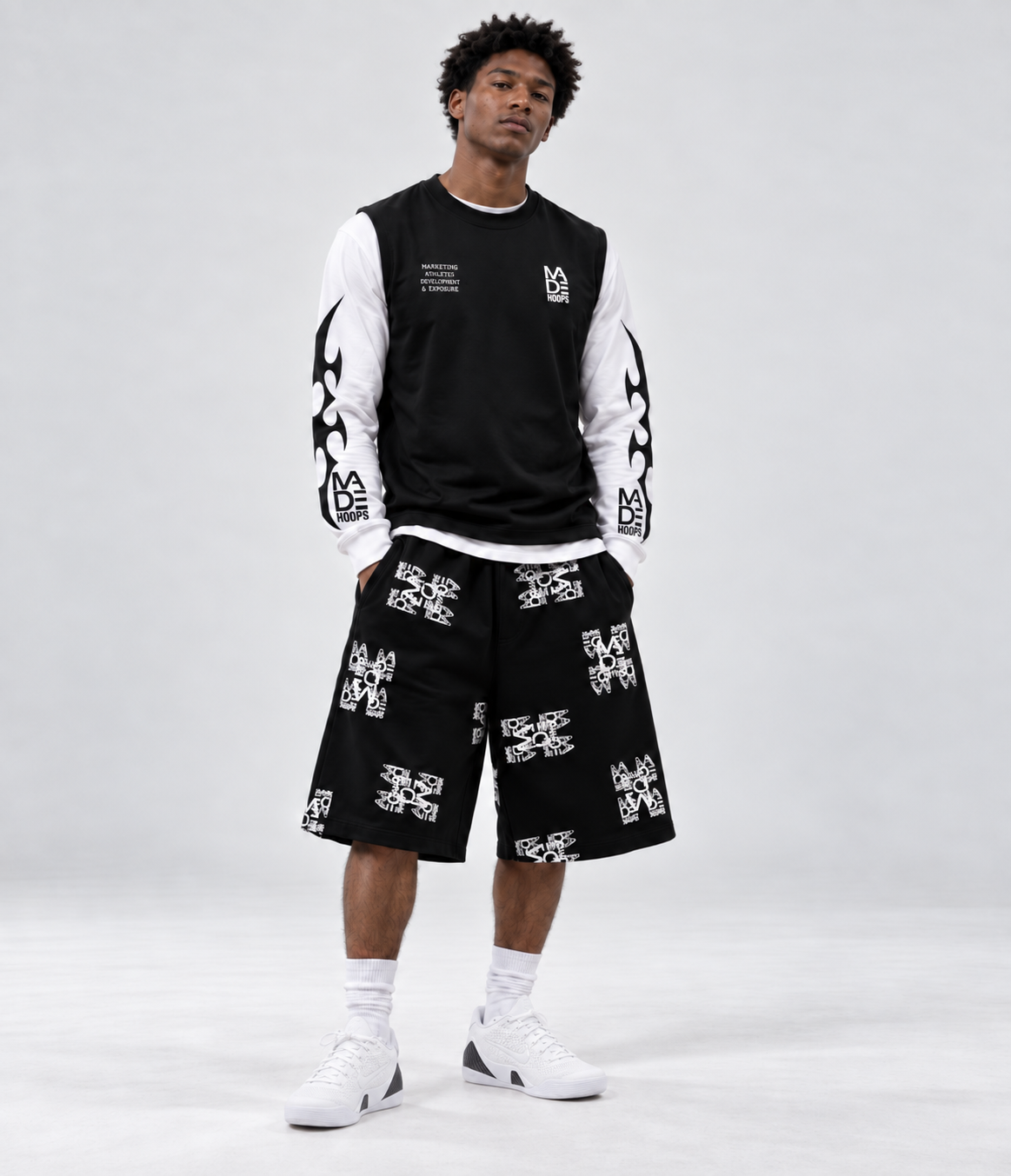 Misprint Hooper Cutoff Shorts