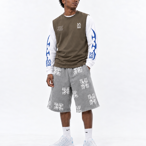 Misprint Hooper Cutoff Shorts