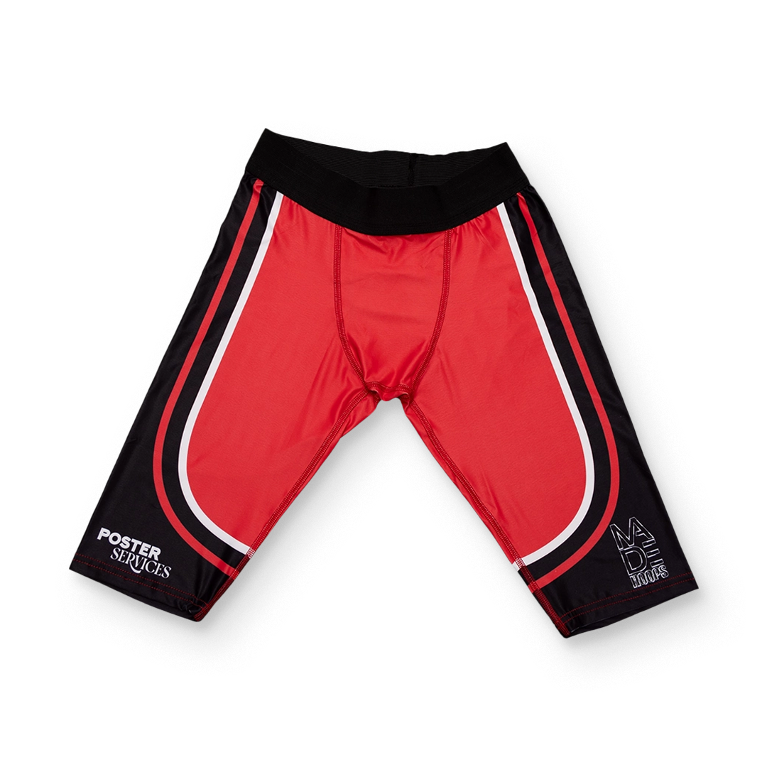 On A Poster Compression 1/2 Tights