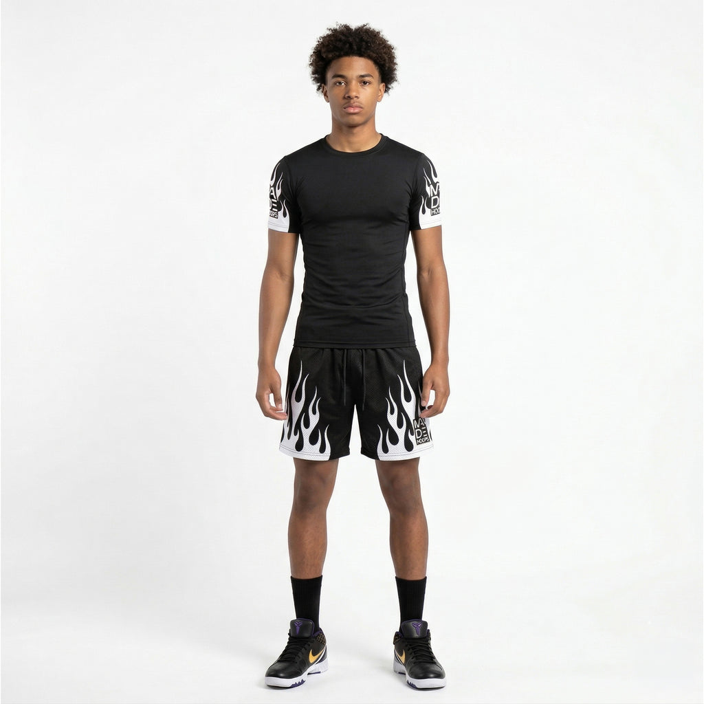 On Fire Compression Tee