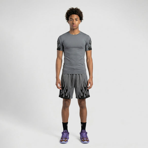On Fire Mesh Shorts