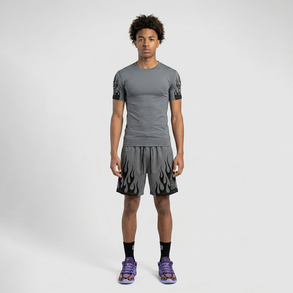 On Fire Compression Tee