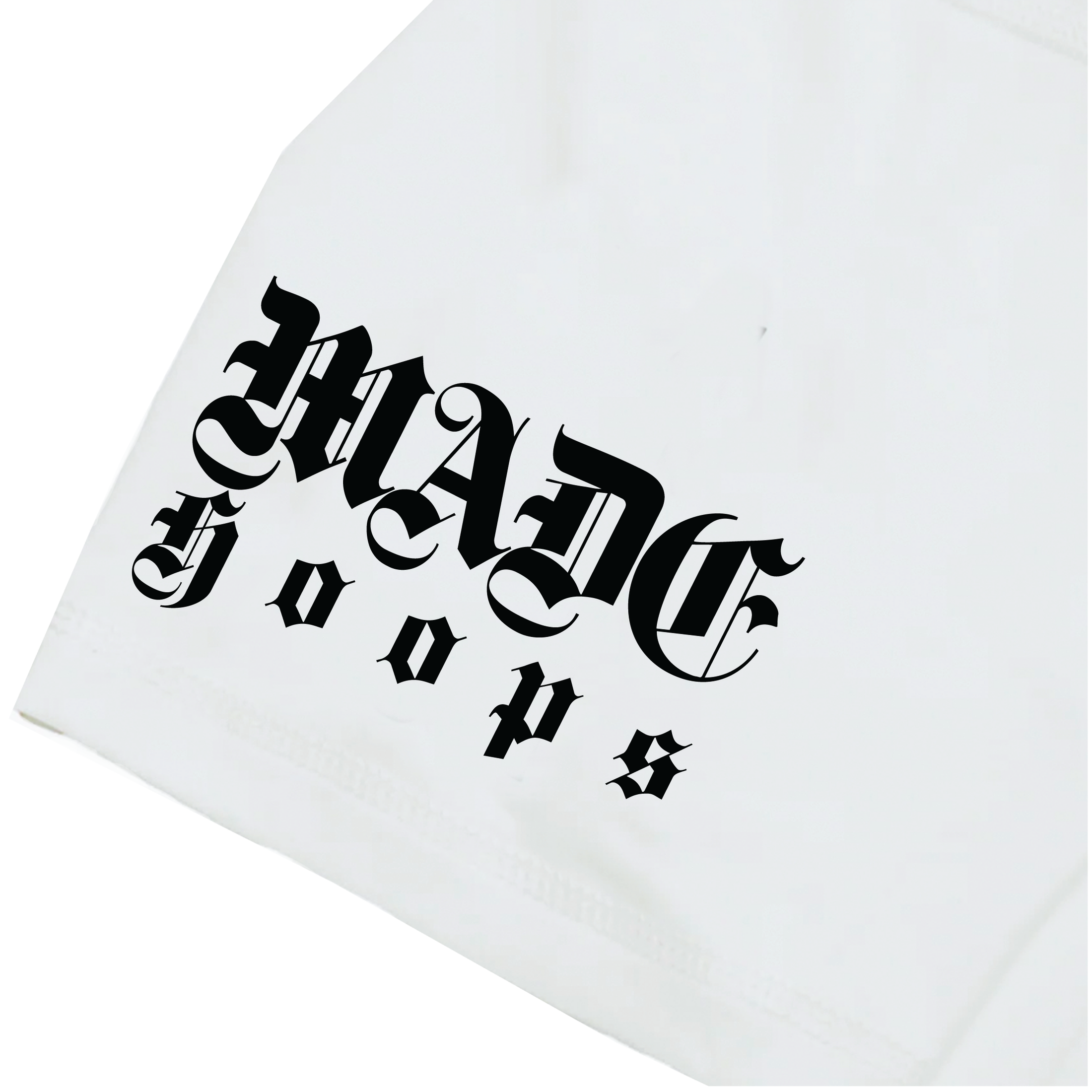 MADE Old English Compression Tee | White