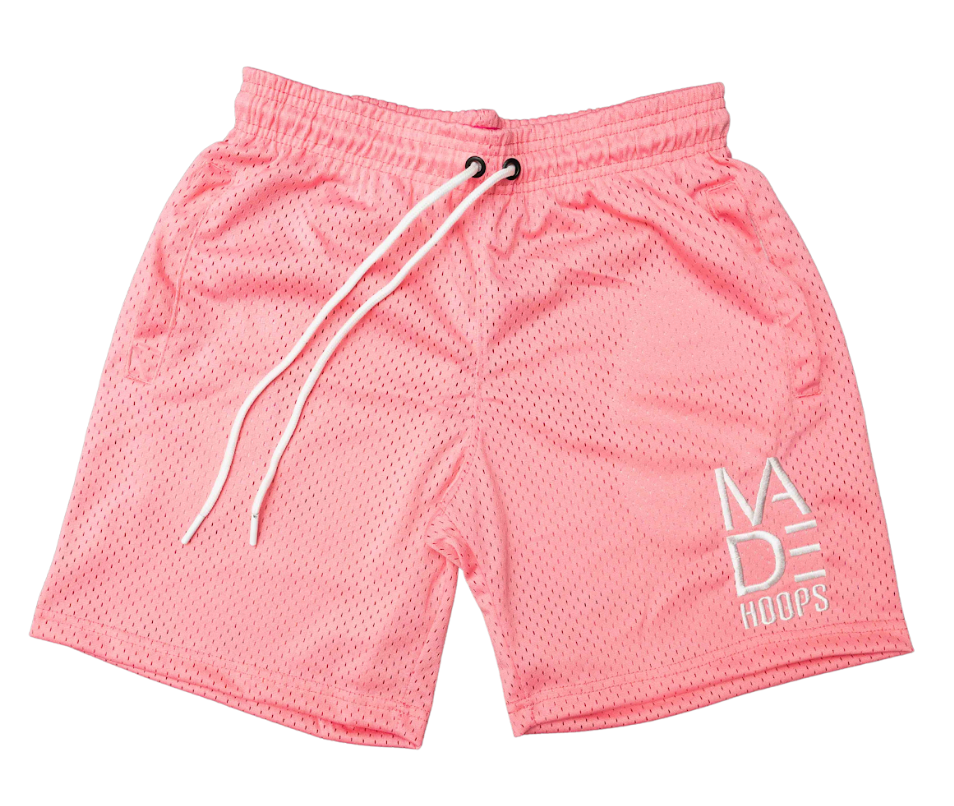 Essential Embroidered Logo Shorts | Pink