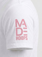 MADE Hoops Compression Tee - White & Pink