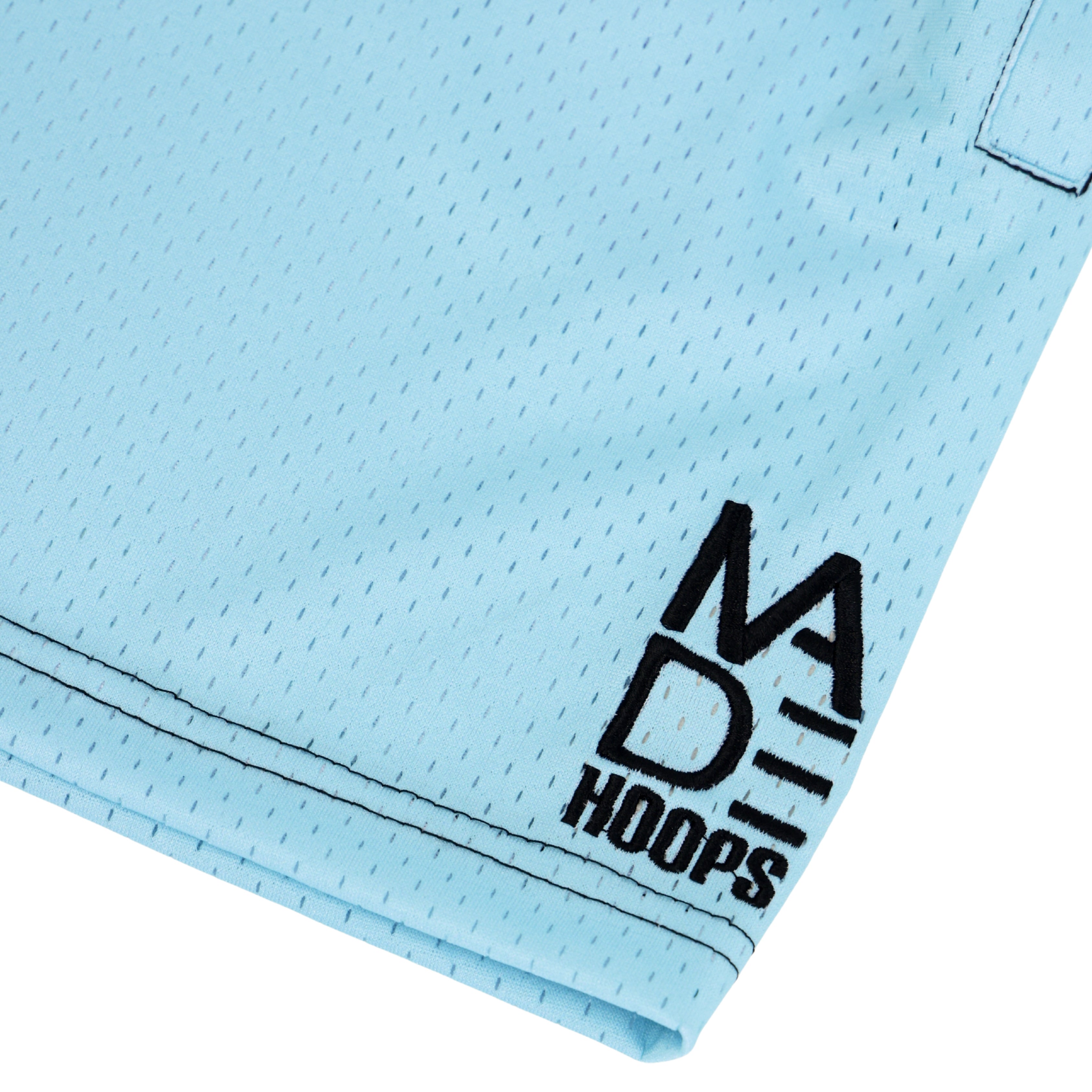 "No Area Code" Embroidered Shorts