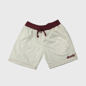 DUNK Maroon & Cream Shorts