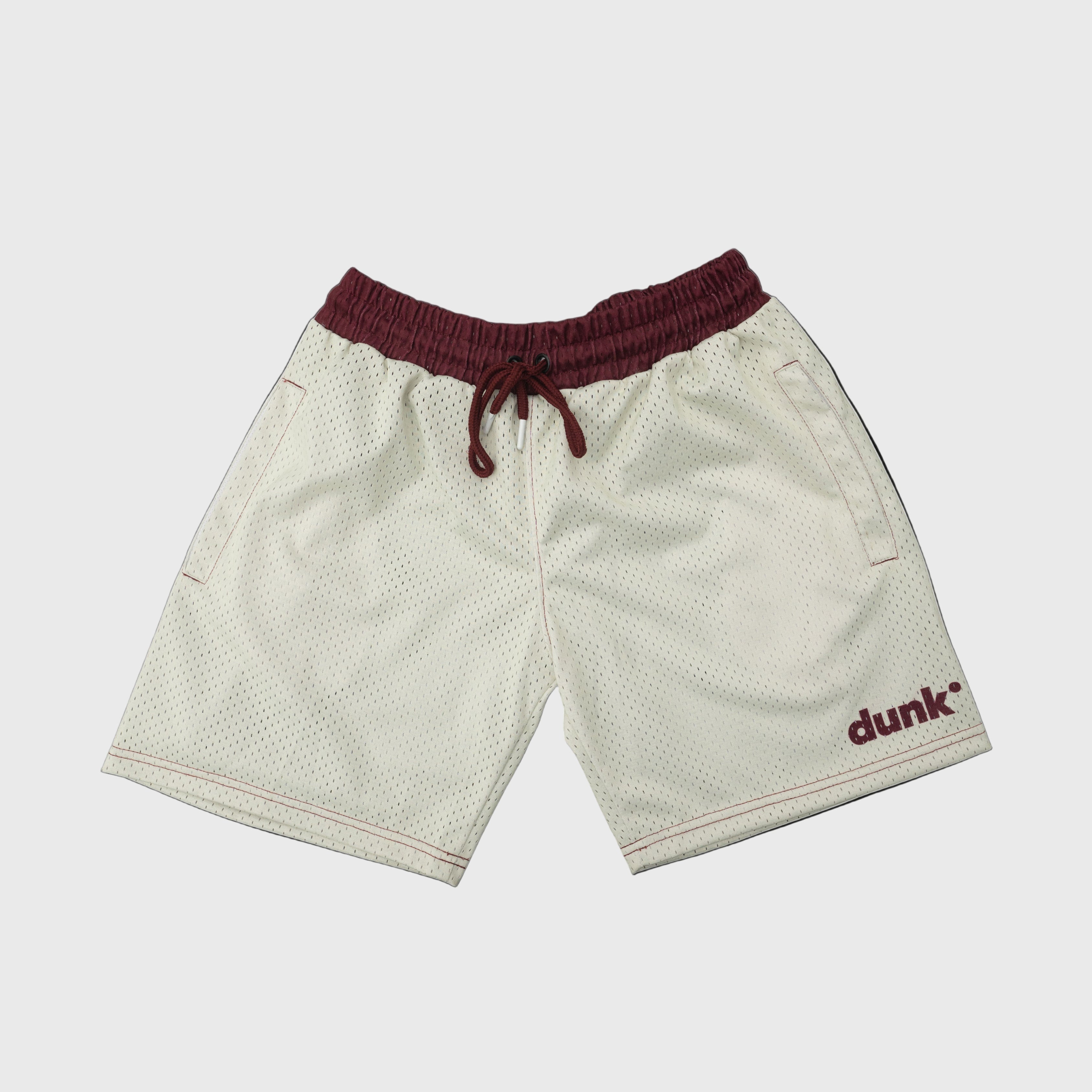 DUNK Maroon & Cream Shorts