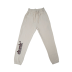 DUNK Embroidered Cream Sweatpants
