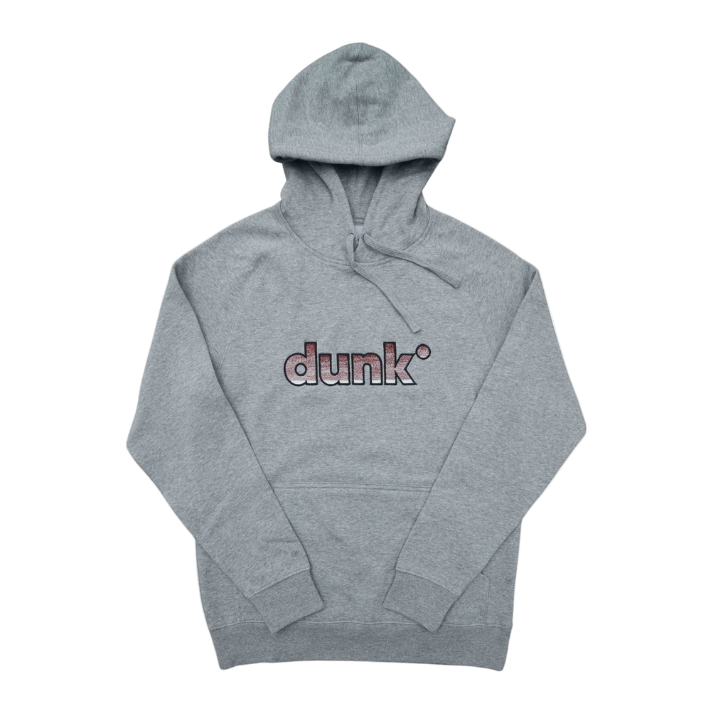 DUNK Embroidered Grey Hoodie
