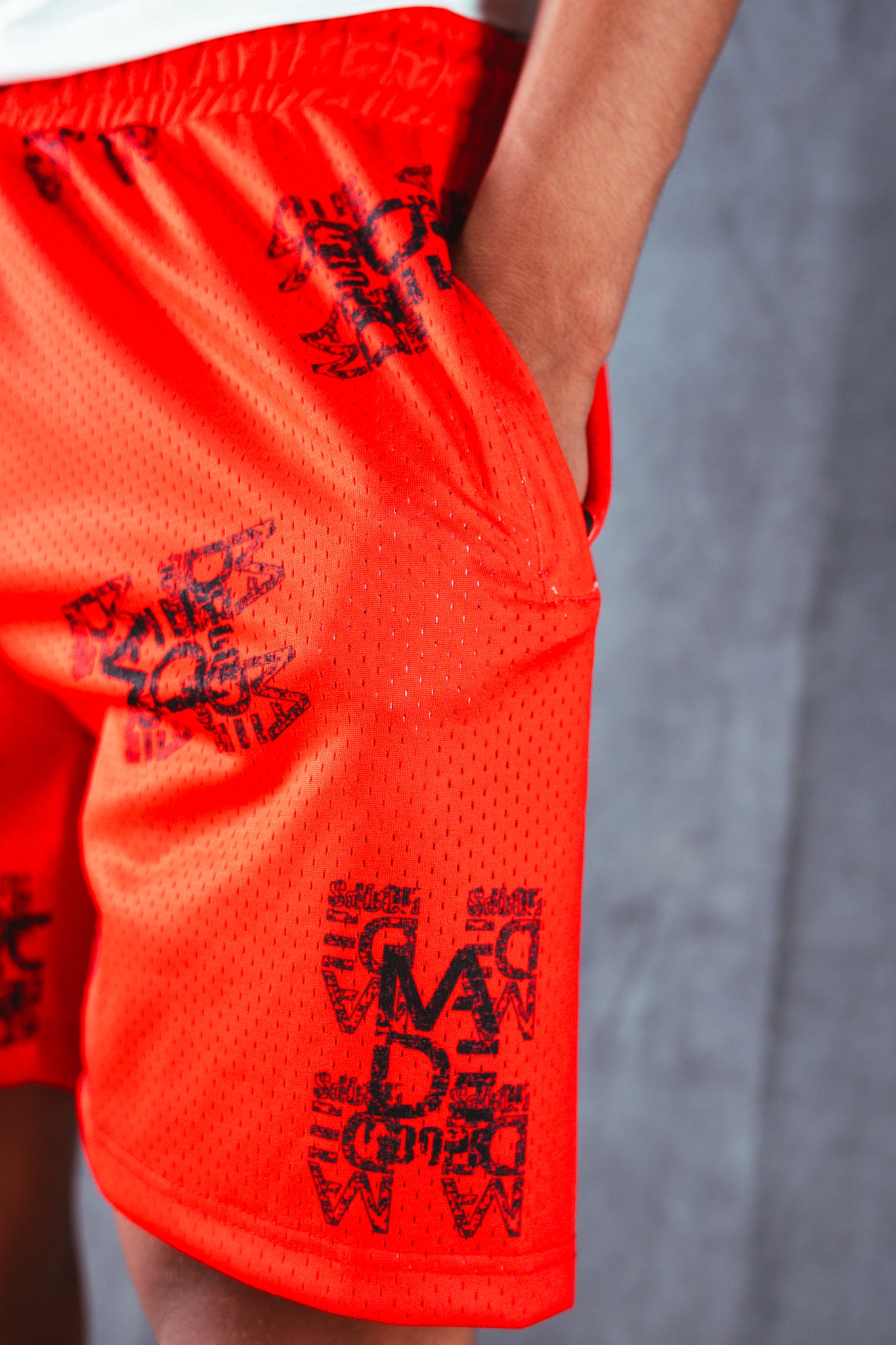 Misprint Mesh Shorts