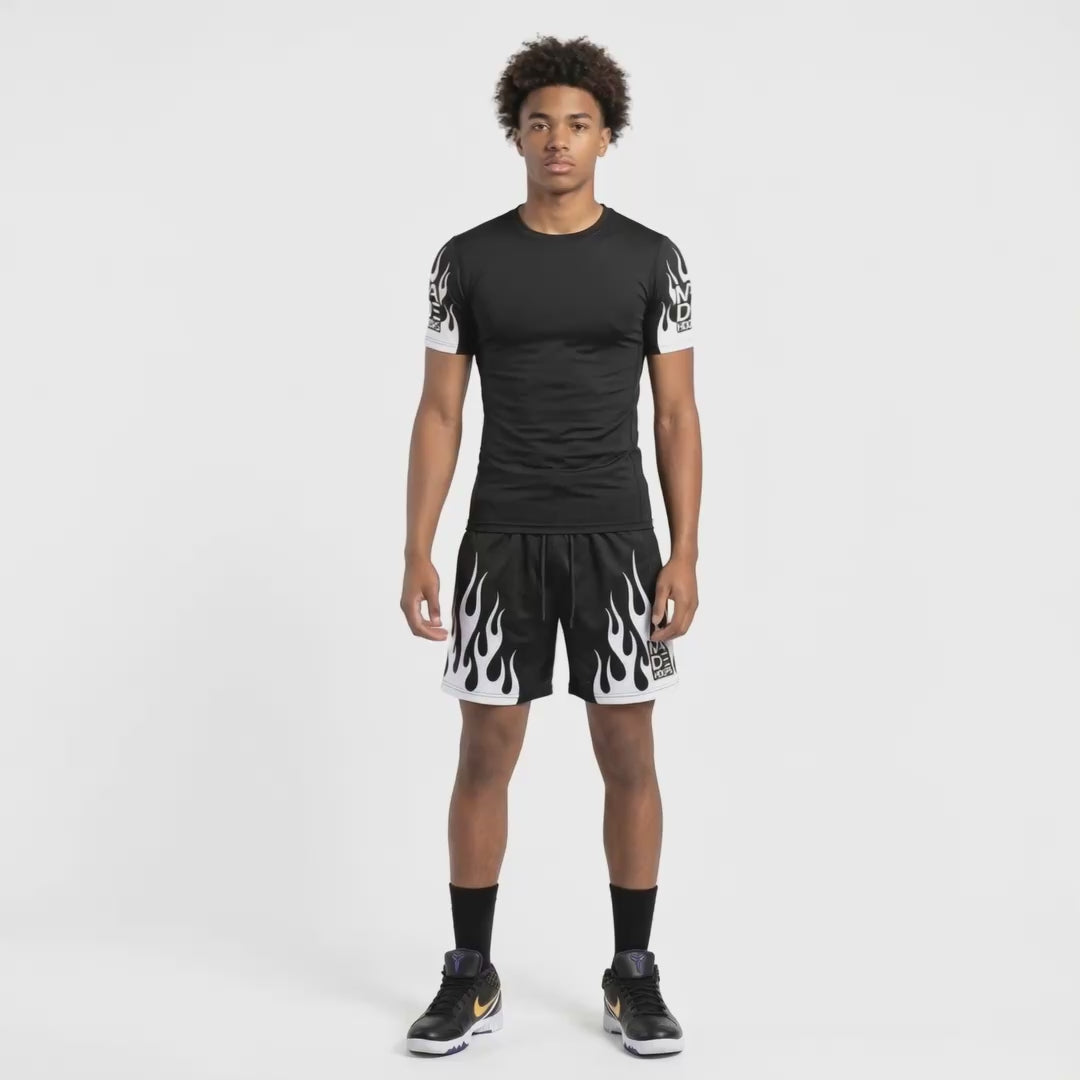 On Fire Compression Tee