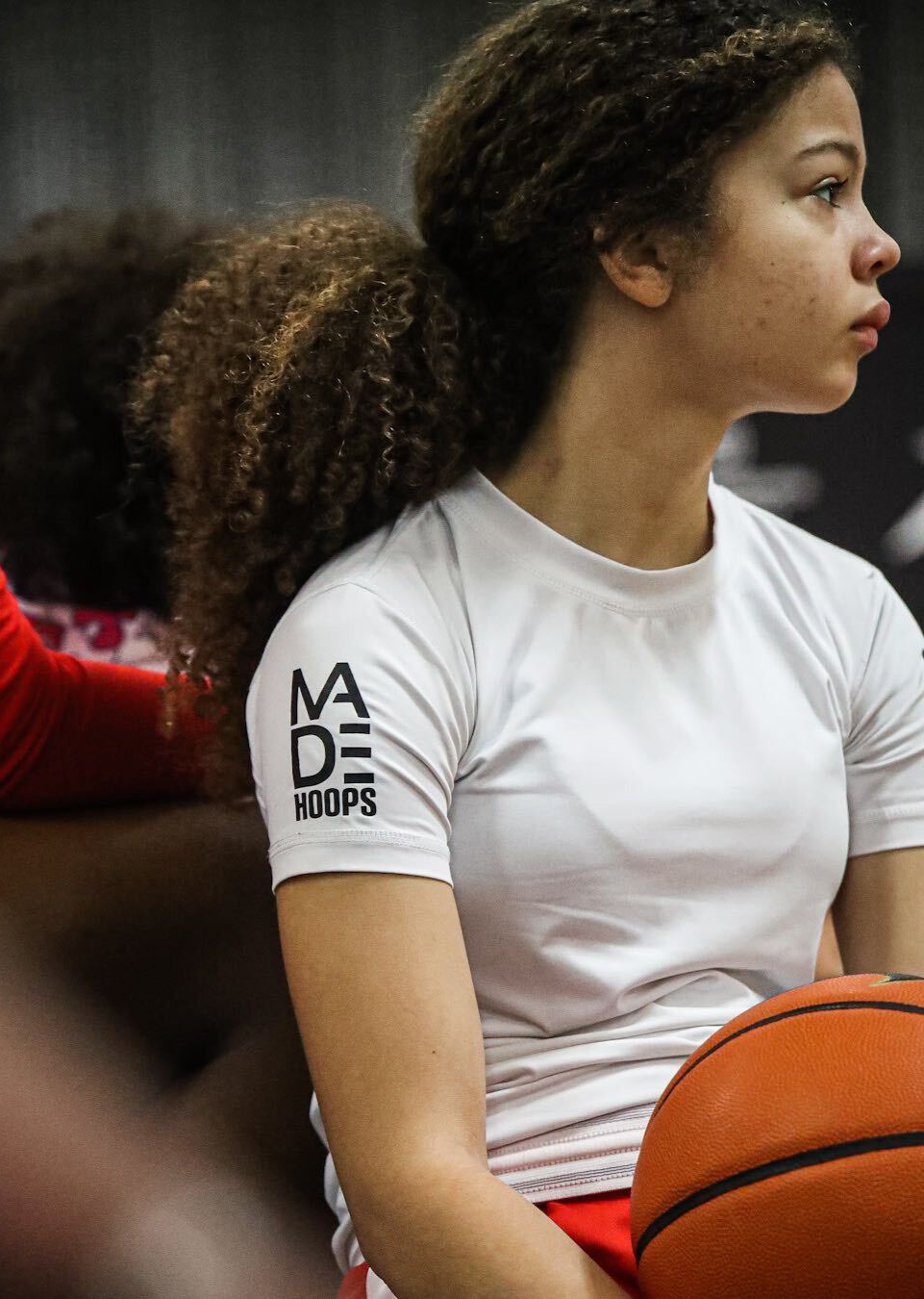 MADE Performance Compression TShirt White MADE Hoops