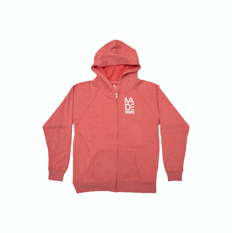 Youth Pomegranate Lightweight Zip-Up